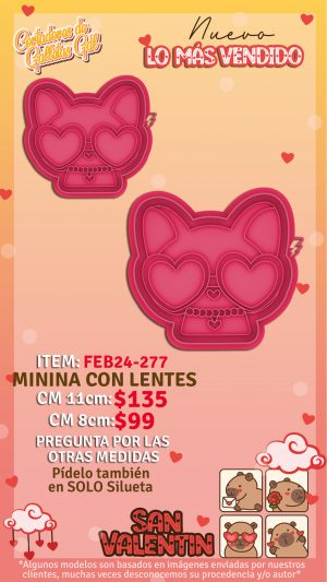 Minina con lentes