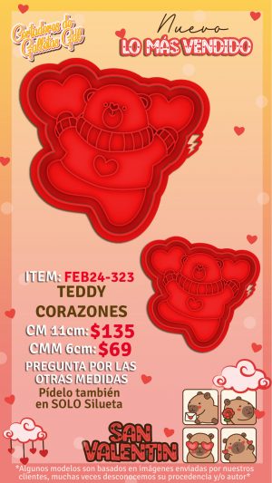 teddy corazones