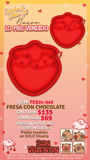 Fresa con chocolate