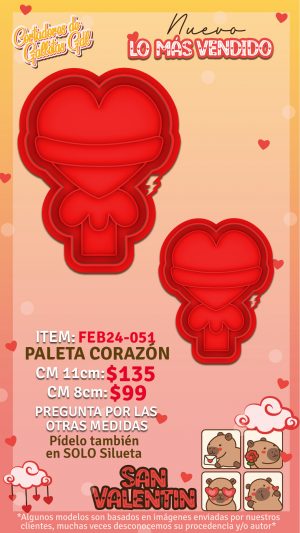 Paletita corazón