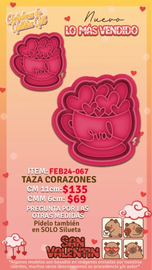 Taza corazones