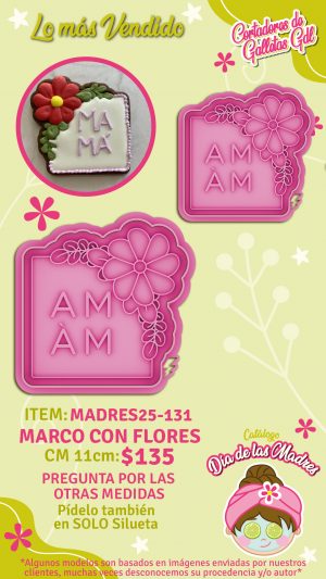 Marco con flores