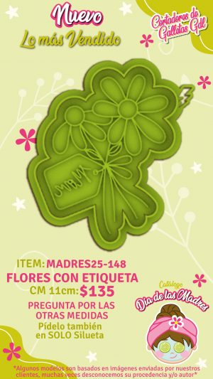 Flores con etiqueta