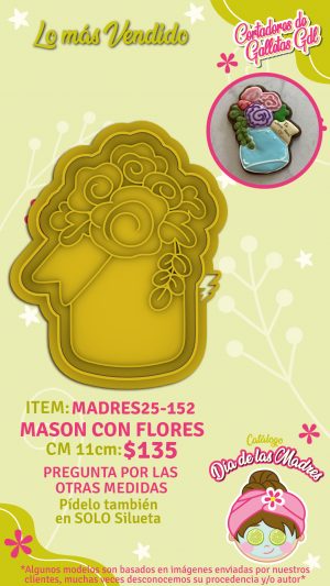 Mason con flores