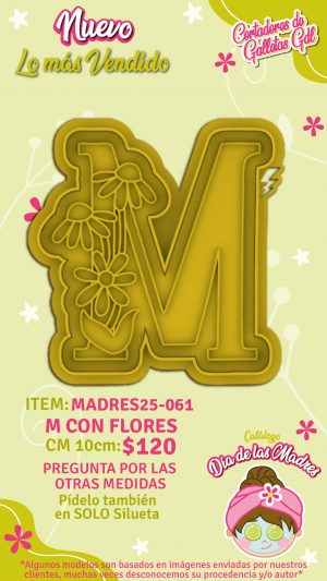 M con flores