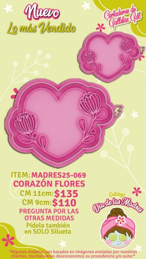 Corazón flores