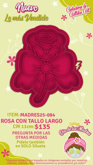 Rosa con tallo largo