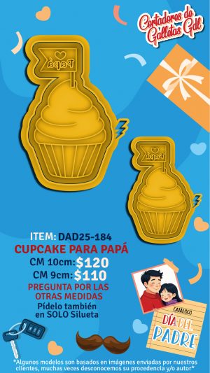 Cup cake para papá