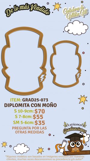 Diplomita con moño