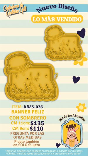 Banner Feliz con sombrero