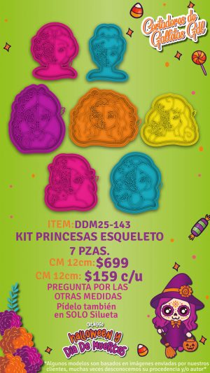 Kit princesas esqueleto