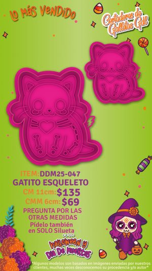 Gatito esqueleto