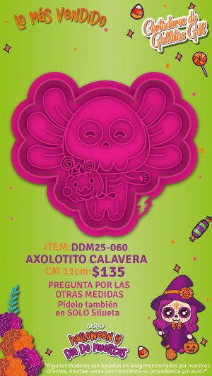 Axolotito calavera