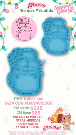 Taza con malvaviscos