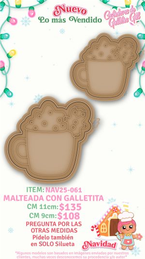 Malteada con galletita