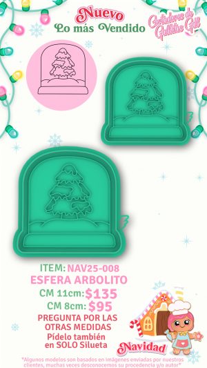 Esfera de nieve arbolito