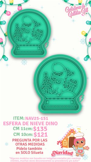 Esfera de nieve Dino