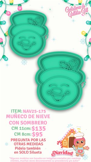 Muñeco de nieve con sombrero