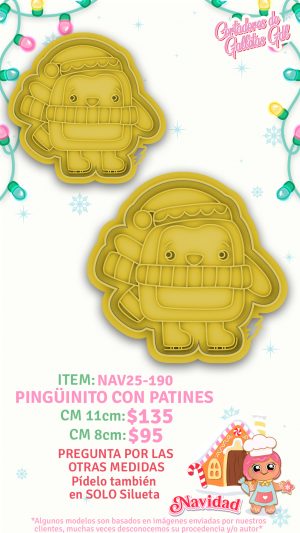 Pinguinito con patines