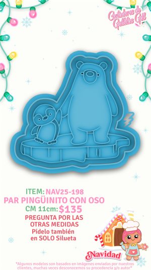 Par pinguinito con oso