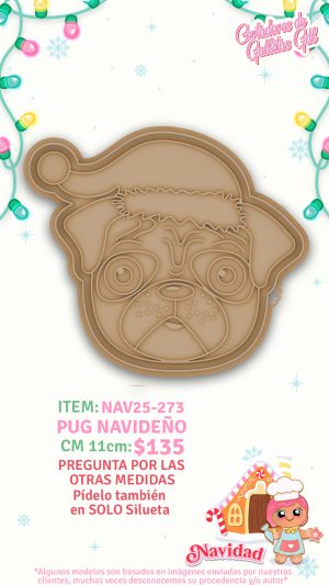Pug navideño