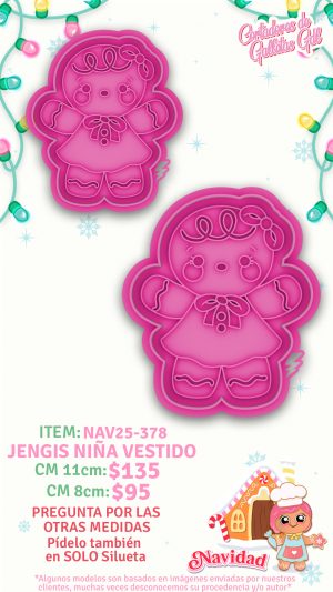 Jengis niña vestido