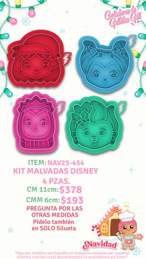 Kit  Malvadas Disney