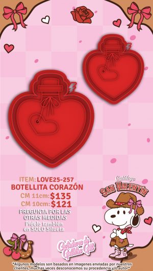 Botellita corazón