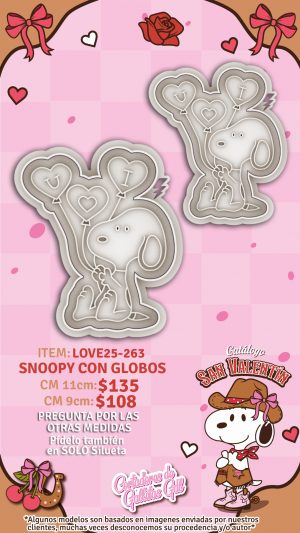 Snoopy con globos
