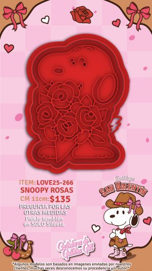 Snoopy rosas