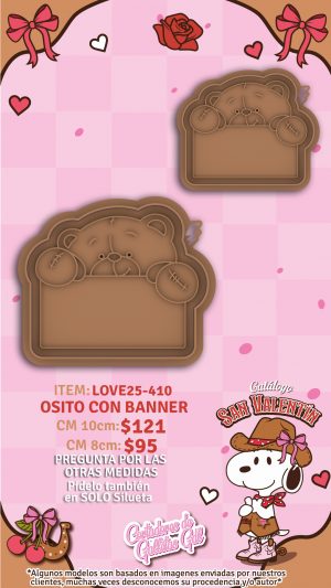Osito con banner