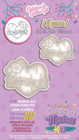 Corazoncito con flores