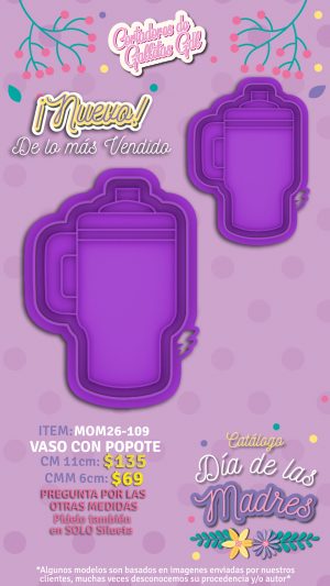 Vaso con popote