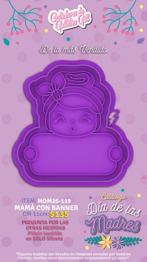 Mamà con banner
