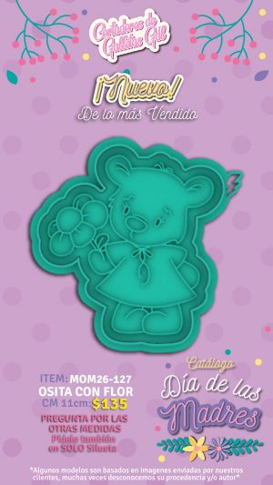 Osita con flor