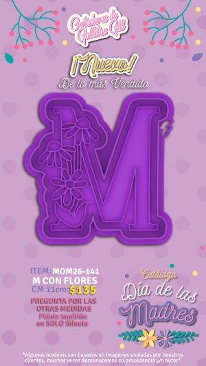M con flores