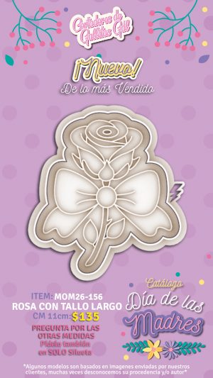 Rosa con tallo largo