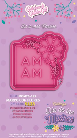 Marco con flores