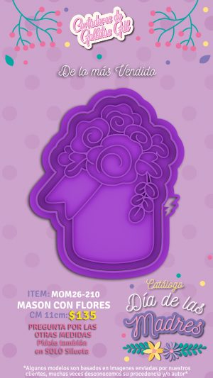 Mason con flores