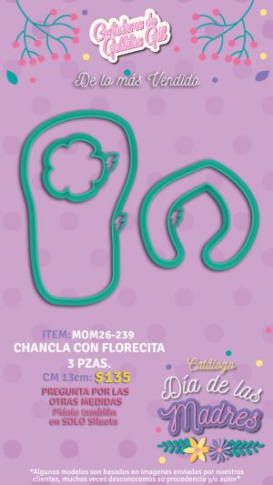 Chancla con floresita