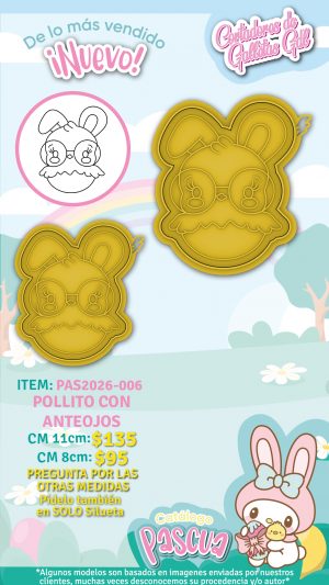 Pollito con anteojos