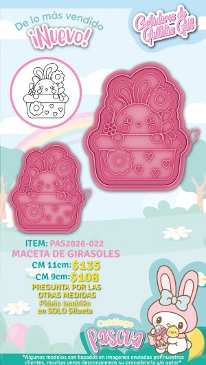 Maceta de girasoles