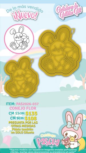 Conejo flor