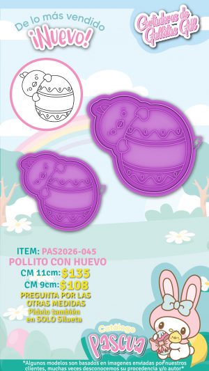Pollito con huevo