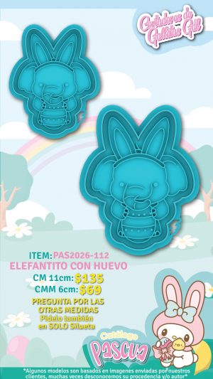 Elefantito con huevo
