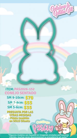 Conejo sentado