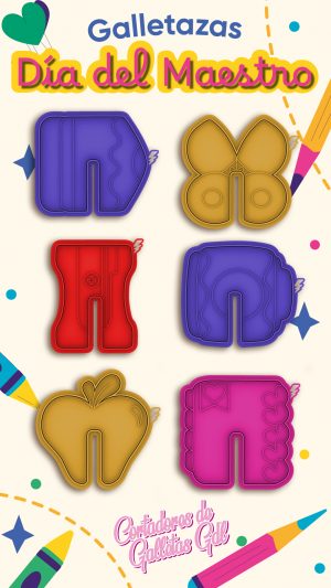 Galletazas Dia del Maestro 6 Piezas | Kit completo mejor opcion!