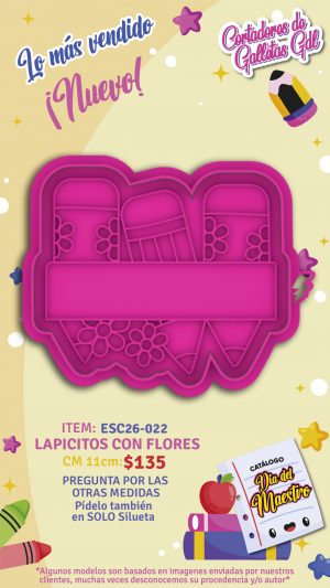 Lapicitos con flores