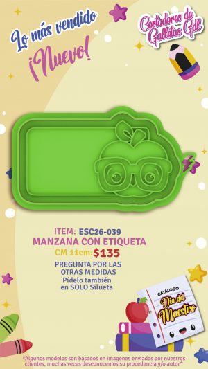 Manzana con etiqueta