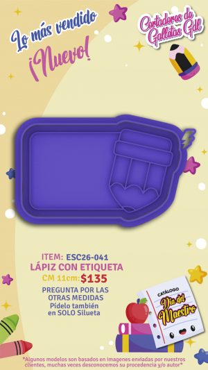 Lápiz con etiqueta